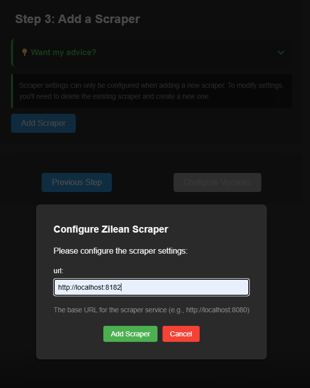 Add A Scraper
