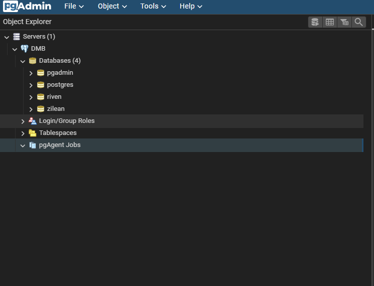 pgAgent Jobs
