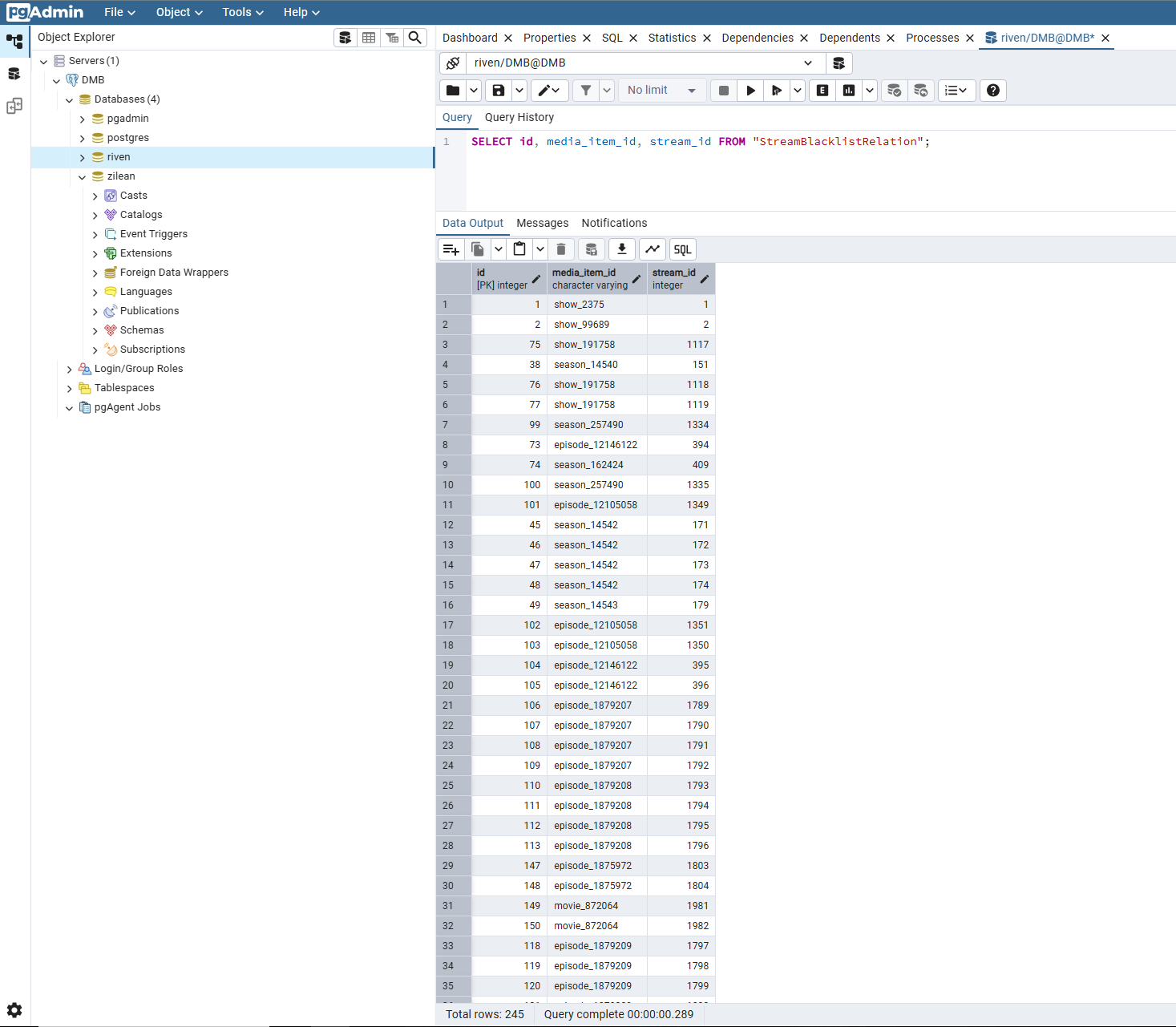View Blacklist